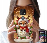 ETUI DO MOTOROLA MOTO E7 PLUS - RENIFEREK SŁODKI RENIFER ŚWIĄTECZNE WZÓR