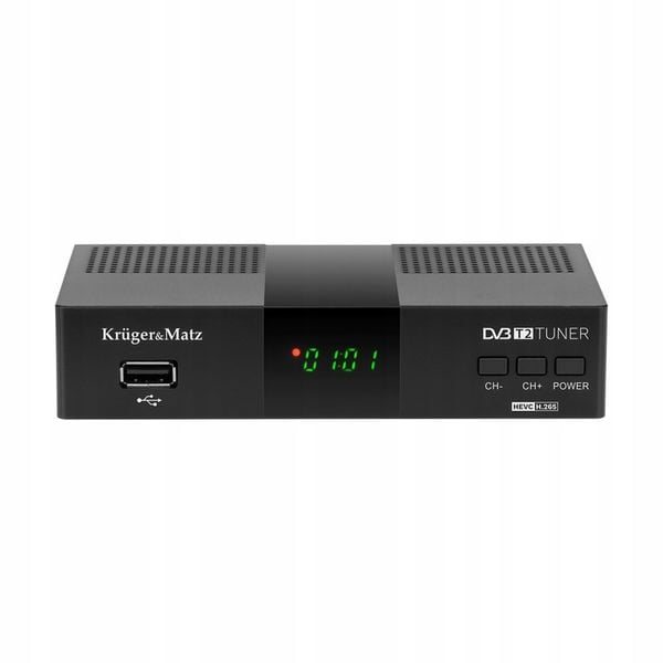 Tuner DVB-T2 H.265 HEVC Kruger&Matz HDMI SCART PVR EPG USB dekoder zdjęcie 9
