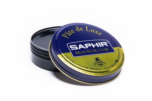 Saphir Pate De Luxe 50ml Pasta Wosk Do Butów Skór CZARNY na Arena.pl
