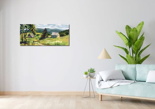 Obraz 100x40cm Bujna Wieś na Arena.pl