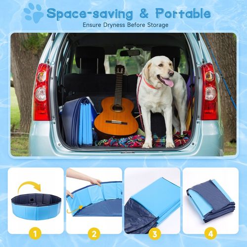 maly basen dla psa zwierząt ogrodowy rozporowy składany kojec 80x20cm S na Arena.pl