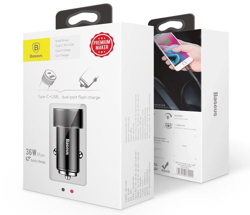 Ładowarka Samochodowa Baseus Type-C PD 36W QC 3.0 na Arena.pl
