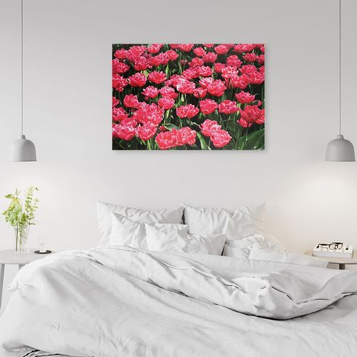 Deco Panel, Czerwone kwiaty 80x60 na Arena.pl