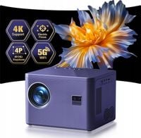 Projektor do kina domowego YEZMEK 4K 1080P fioletowy