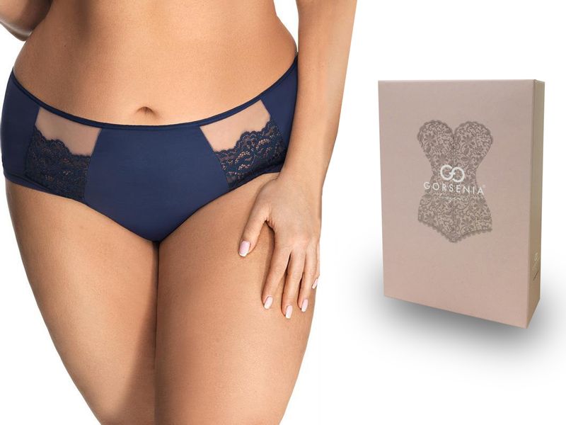 Gorsenia pełne majtki figi K442 Luisse, granat, XL zdjęcie 1