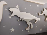 Półka dinozaur Tyranozaur T-Rex do pokoju dziecka motyw prehistoryczny