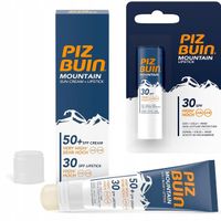 Piz Buin Mountain Sun Lip Balm Spf 30 49g + Krem Przeciwsłoneczny SPF50