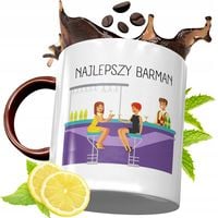 Kubek Bordowy Dla Barmana Na Urodziny Prezent Z Nadrukiem Ze Zdjęciem