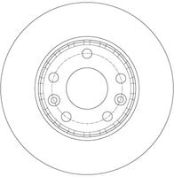 TARCZA HAM PRZOD 280X24 V TRW