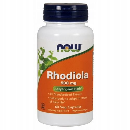 NOW Foods Rhodiola Rosea Różaniec Górski 500mg 60vegecaps na Arena.pl