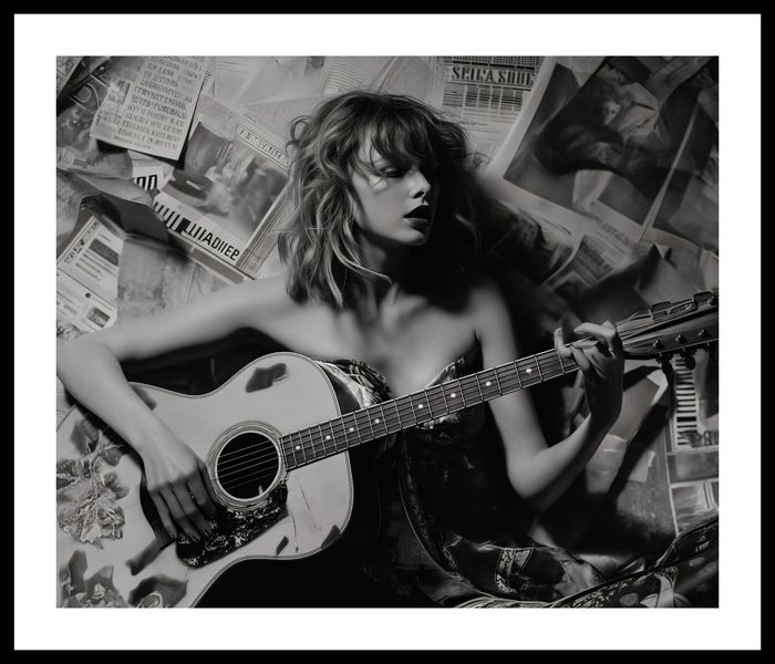 Plakat 60x50cm Młoda Gitarzystka zdjęcie 3