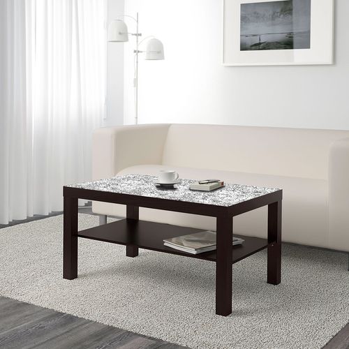 BLAT SZKLANY IKEA LACK Grafika z kwiatamiz Twoim napisem 90x55cm 014a na Arena.pl