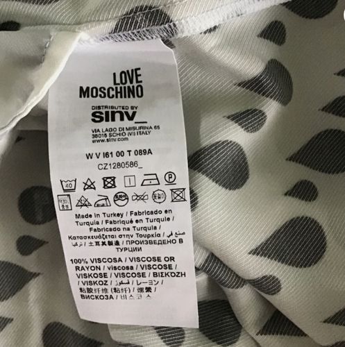MOSCHINO - BIAŁA SUKIENKA R S/M na Arena.pl