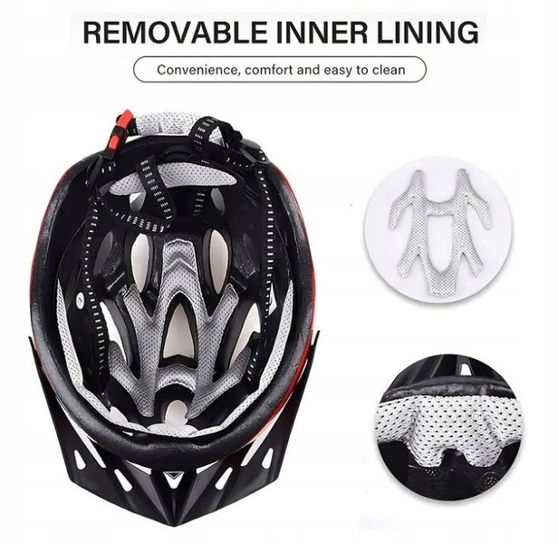 KASK ROWEROWY NA ROWER MĘSKI DAMSKI REGULOWANY WYGODNY 58-61CM L BIAŁY zdjęcie 3