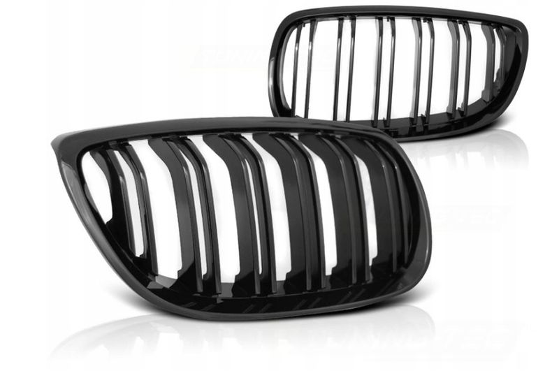 GRILL NERKI BMW E92 E93 07-10R BLACK POŁYSK DOUBLE zdjęcie 1