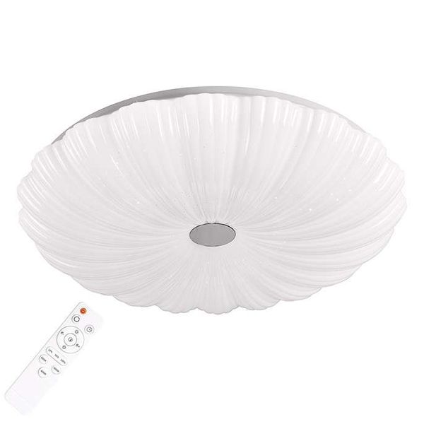 Plafon LAMPA sufitowa FLOWER 313546 Polux okrągła OPRAWA natynkowa LED 36W 3000K - 6500K biała zdjęcie 4