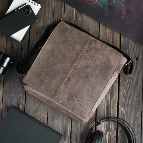 brązowa torba męska na ramię messenger sp-07-br na Arena.pl