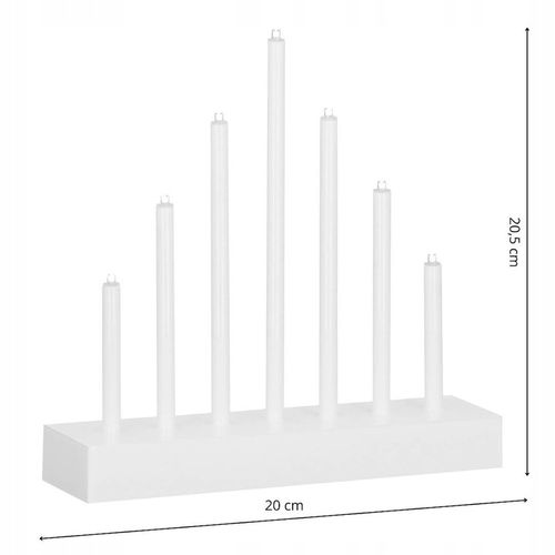 ŚWIECZNIK ADWENTOWY ŚWIĄTECZNY ŚWIECE DEKORACJA 7 led ŚWIĘTA LAMPKI na Arena.pl
