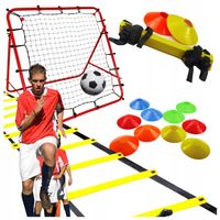13w1 PIŁKARSKI DRABINKA KOORDYNACYJNA PACHOŁKI TRENAŻER REBOUNDER ZESTAW