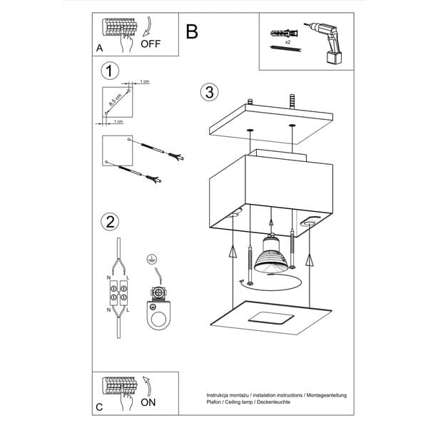 Plafon MONO 1 biały zdjęcie 5
