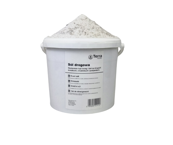 Sól drogowa 7,5kg z antyzbrylaczem TERRA do roztapiania lodu, śniegu zdjęcie 1