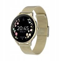 Smartwatch Forever Velora SB-306 38mm AMOLED IP68 Złoty + dodatkowy pasek