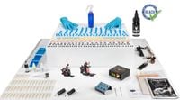 Zestaw XL Maszynka tatuażu kompletny 50 igieł Tusz Pigment Atest Eu TATTOO
