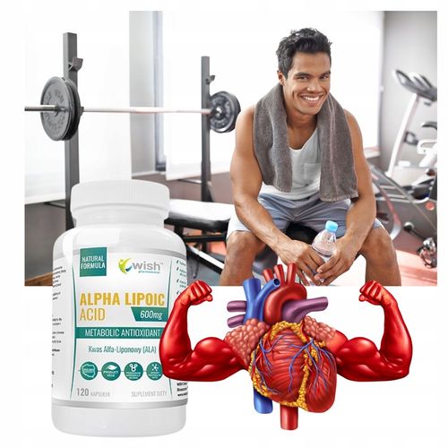 KWAS ALFA LIPONOWY ALA 600mg 120kapsułe MEGA DAWKA na Arena.pl
