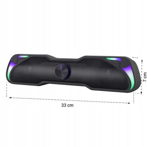 Głośniki Komputerowe do Laptopa SOUNDBAR USB LED na Arena.pl