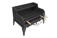 GRILL OGRODOWY RODZINNY NR 3 - NISKI stojący na nóżkach żeliwny