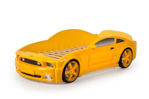 Łóżko AUTO samochód - Mebelev MG 3D full ŻÓŁTE na Arena.pl