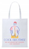 Dla Brata Na Prezent Torba Eco Biała Shopper Z Nadrukiem Ze Zdjęciem
