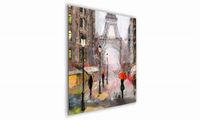 OBRAZ NA SZKLE KWADRATOWY 70x70cm 094 Spacer w Paryżu