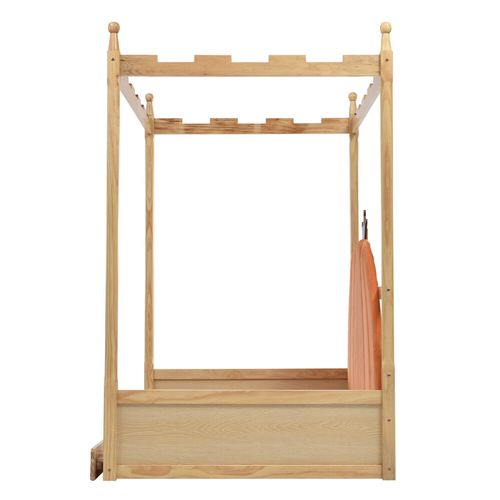 Łóżko dziecięce sosnowe aksamitne z zagłówkiem do sypialni na Arena.pl