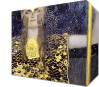Obraz 20x20cm Pallas Atena, Gustaw Klimt Vintage do Salonu