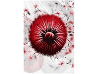 100 70CM OBRAZ PŁÓTNO CZERWONE DMUCHAWCE 5 PŁÓTNO RAMA