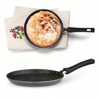 NIEPRZYWIERAJĄCA PATELNIA DO NALEŚNIKÓW patelnia indukcja 24cm Grey Marble