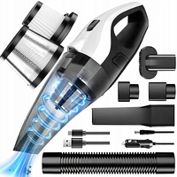 ODKURZACZ RĘCZNY SAMOCHODOWY BEZPRZEWODOWY DO SAMOCHODU PODWÓJNY FILTR HEPA