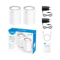 Router Ruter WIFI MESH CUDY 3000 Access Point 2-Pack 802.11ax Wi-Fi 6