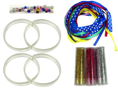 ZESTAW DO ROBIENIA BRANSOLETEK  BROKAT WSTĄŻKI na Arena.pl