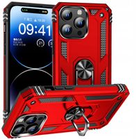 ETUI PANCERNE AFARER NA TELEFON IPHONE 14 PRO MAX CZERWONE Z UCHWYTEM