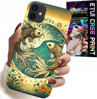ETUI DO IPHONE 13 MINI - ZNAK ZODIAKU, RYBA ASTRONOMIA + FOLIA