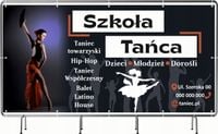 BANER REKLAMOWY 100x50cm projekt w cenie różne wzory SZKOŁA TAŃCA