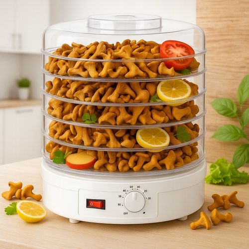 SUSZARKA SPOŻYWCZA DO GRZYBÓW OWOCÓW WARZYW REGULACJA 5 POZIOMÓW 500W na Arena.pl