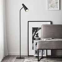 Stojąca LAMPA podłogowa PEAK 107900 Markslojd metalowa OPRAWA regulowana tuba czarna