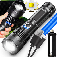 Latarka LED Taktyczna ZOOM Akumulatorowa Wojskowa Wodoodporna USB Mocna