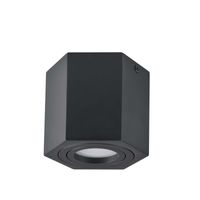 Sześciokątna LAMPA sufitowa HEXAGON  313188 Polux regulowana OPRAWA metalowa downlight czarny
