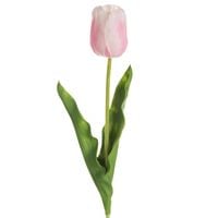 Kwiat sztuczny tulipan 56 cm jasnoróżowy komplet 6 szt