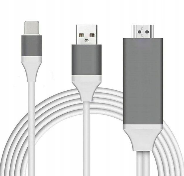 Adapter przejściówka Konwerter Kabel Lightning HDMI FHD USB iPhone iPad zdjęcie 1