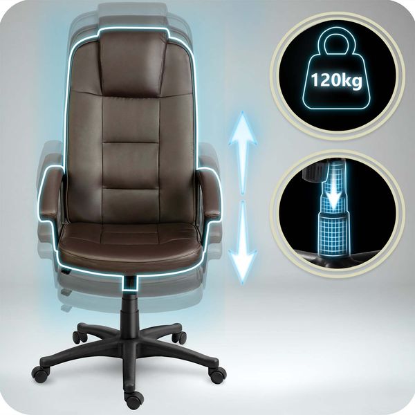 Fotel biurowy obrotowy Sofotel ciemny brąz zdjęcie 9